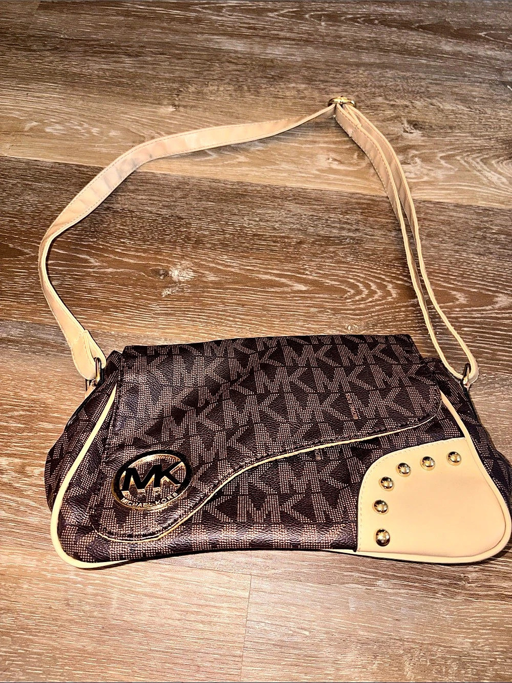 Michael Kors Brown & Tan Crossbody Bag